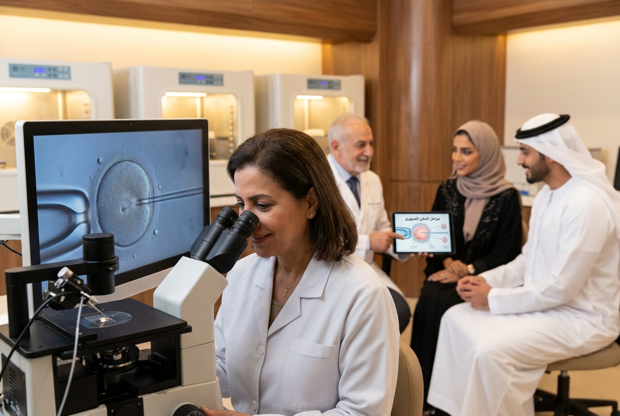 مراحل الحقن المجهري